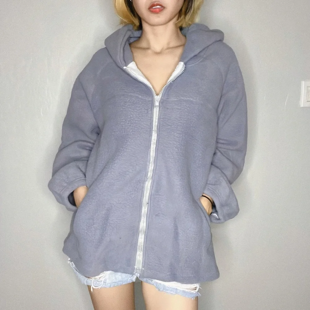 BRAND NEW! Purple blue sweater with cute bear on the hood - Picture 4 of 10